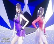 MMD TAEYEON - INVU Aerith Tifa Lockhart Hot Kpop Dance Final Fantasy Uncensored Hentai from final fantasy aerith tifa fucked by orc creature dick tied up gangbang 3d 60fps