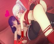 Threesome Ayaka x Raiden Shogun Genshin Impact Hentai Uncensored from raiden shogun—good night kiss