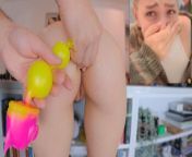 Yanking Anal Beads from her Tight Ass then Stuffing her with 2 Sets (Beads from Sinnovator) from katya y111 set 2