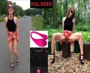 Public flashing and pissing in the Park with a Remote Vibrator from real nude gadot