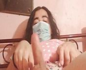 Crossdress bed time from cute shemale or sister hot fuck