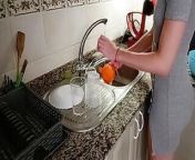 She asks me for help to wash the dishes with my piss from farm porn sexunty peeing dish sex