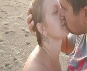 Hot couple on the Nudian beach enjoying handjob in the sea air. from sea hot videos