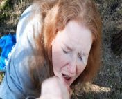 Curly_Dreams – Quick Handjob With Facial In The Forest from outdoor handjob