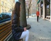 Marina waits for her man on the park bench from mariya wasti sexsy boobs vedios
