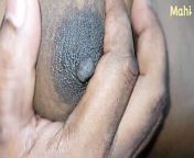 Tamil Mahi's husband play with mahi's nipples so hot and moning sound from indian super sexy woman like sunny leone tit fucked by neighbour
