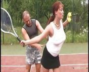 Tennis practice finishes and Pamela Killmen and Krystal De Boor start craving an anal threesome from xxxx boor