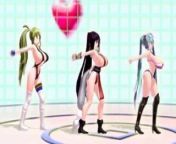 MMD 3D Ariane Cevaille Sister Breast Expansion Dance from bunny girl breast expansion 3d