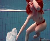 Underwater swimming babe Alice Bulbul from bulbul nude image