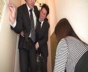 Japanese milf slut gives her cunt to her husband's coworker at dinner time! from japan throat