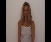 Claudia Schiffer showing nipples in a see-through shirt from claudia shiffer making off