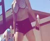 WWE - Alexa Bliss dancing outside in bikini top and shorts from short hd videos nude fake brazzers in