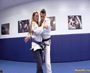 Karate girl is so pretty and has hardcore sex with her coach from so so pretty