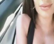 Lea Michele great cleavage in revealing black top from lea salame fake nude