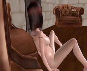 Animated cartoon 3d porn video of a cute hentai girl giving sexy poses and masturbating using cucumber from cartoon 3d sex in oge