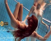 Two sensual babes – Lucy and Katrin swimming naked from polarlights katrin naked myhotzpics ru