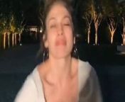 Jennifer Lopez showing cleavage as she dances from sucking jlo boobs