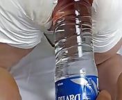 Fucking my ass with a 1L bottle from 7 1l