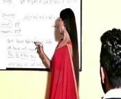 Teacher in Red Hot Saree from indian hot sarees