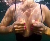 I was fishing underwater but instead of fish met sexy girl who flashed me her hairy pussy from sexy girl without panty showing clevage and pussy from indian