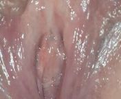 My pussy is flowing all alone so horny from my pussy is so horny wet and ready to cum it’s enough to rub my big clit a little