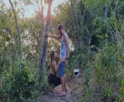I took my sister-in-law's pregnant daughter for a walk in the woods! from pregnant daughter fuc