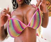 Busty Beauty Ebony Mystique Shows Off Her Curves from boob curves