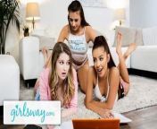 GIRLSWAY 3-Way Remote Class With Vanna Bardot And Gia Derza from with boy frend and gia jealous paige