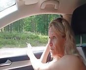 Old Sexy Hitchhiker Whore From Street Fucked in Forest with and Then Without a Condom from older forest