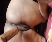 desi horny young girl playing with a wooden dildo. from india bangla xnxn