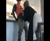 Horny Housewife Fucks Black Construction Worker from big booty