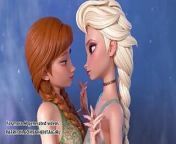 Frozen Ana and Elsa cosplay Uncensored Hentai AI generated from 3d animation frozen pmv