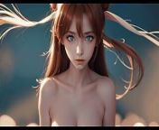 AI generated Asuka Langley from asuka from neon genesis evangelion being fucked by tentacles