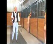 Two Naked Blonds Bullwhipped in A Barn from jammey barnes