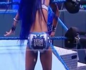 WWE - Sasha Banks bouncing up and down eager to tag Bayley from sadha nude