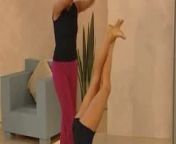 Geri Halliwell (Ginger Spice) Yoga from kindra geri