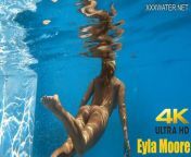Eyla Moore, a famous model, glides elegantly through the water from rachel cook nude pool modeling set leaked 7