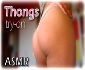 Thongs Try on ASMR 4 Thongs PREVIEW from relax with suzanne asmr