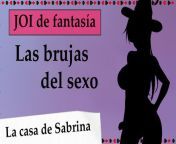 Spanish JOI. Tu nueva ama te usa y ordena. Sex witches. from budding nudemva