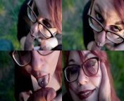 Redhead gives public blowjob in a park from indian amateur couple in park mp4screenshot