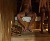 I touch his cock in the sauna from big nipple flash hd
