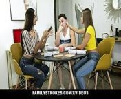 Family Strokes - Lusty Milfs Havana Blue and Gia Vendetti Takes Foster Son’s Virginity from family strokes mom with son and son