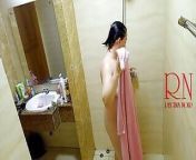 Shower. Voyeur camera. Nude Regina Noir in the shower washes and rubs with oil. Scene 1 from pullukattu muthamma film nude scene