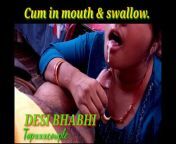 Indian Cum in mouth & swallow. from topxxxcouple couple amateur