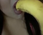 Bbw Latina Miss Madii Gives Sultry Banana Blowjob from banana blowjob