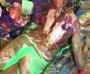 Custard Pies in the Nude from sikhni girl removing clothes