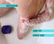 Bathroom tits tease and foam play from xvides comsex video clip