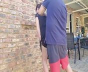 Outdoor Neighbors cheating wife didnt have any panties on from desi wife doggystyle