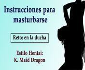 JOI Hentai de Tohru, Maid Dragon. Spanish audio. from de dragon