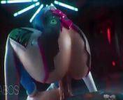 D.Va Using Her Big Ass To RIde A Big Cock from dare to ride a